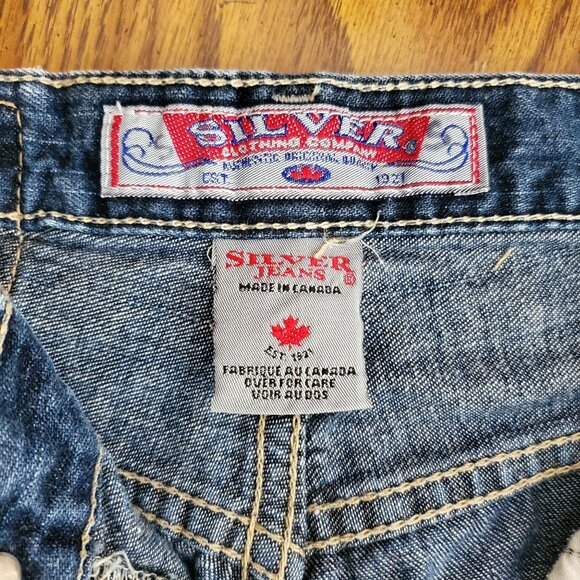 VTG Silver Jeans Co. womens Denim Straight Leg Jeans 29/34 Made In Canada Y2K - Picture 5 of 16